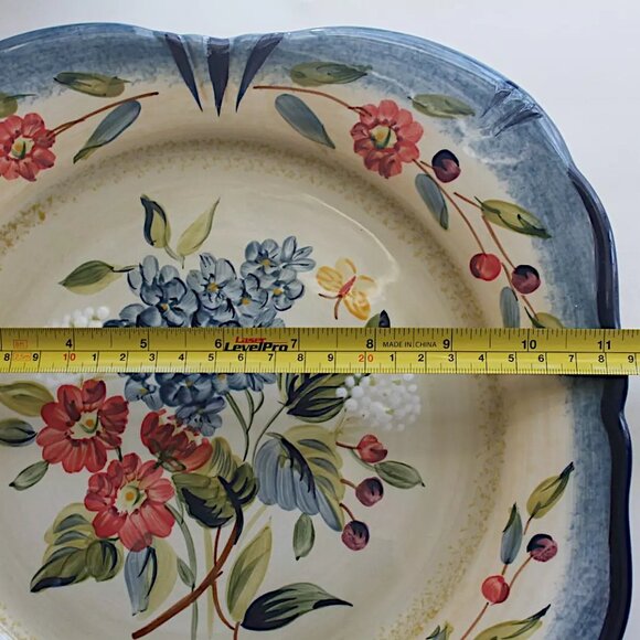 Certified International Pamela Gladding Flora Pattern Decorative Plate, 11.25" - Picture 5 of 6